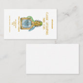 Poot van hagedis Shakespeare Macbeth Visitekaartje (Voorkant / Achterkant)