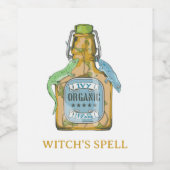 Poot van hagedis Shakespeare Macbeth Wijn Etiket (Enkel label)