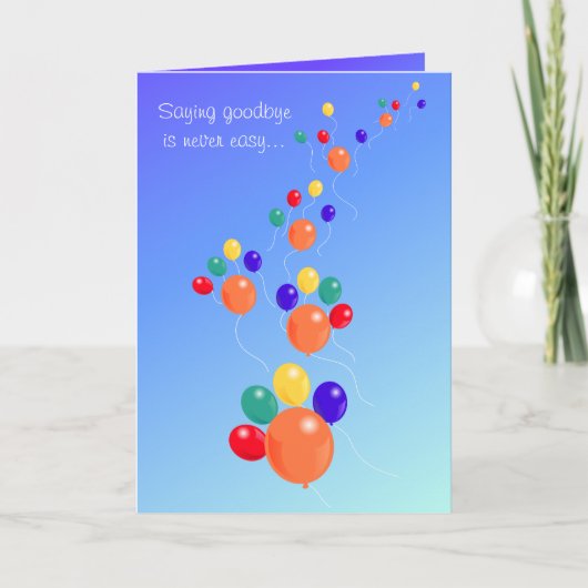 Poot-vormige omhoog up&away het kaart (Voorkant)