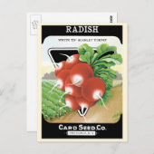 pootaardappelen met etiket op zadels briefkaart (Voorkant / Achterkant)