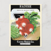 pootaardappelen met etiket op zadels briefkaart (Voorkant)