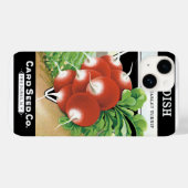  pootaardappelen met etiket op zadels Case-Mate iPhone case (Achterkant (horizontaal))