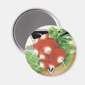 pootaardappelen met etiket op zadels magneet (Voorkant / Achterkant)