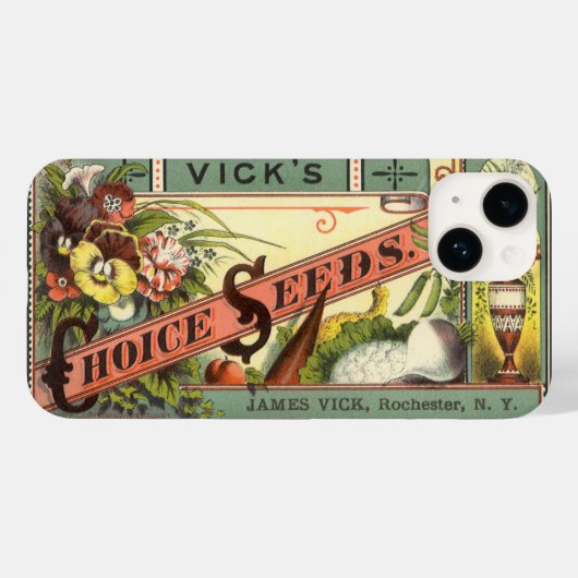  pootaardappelen met label, Vick's Choice Seeds Case-Mate iPhone Case (Achterkant (horizontaal))