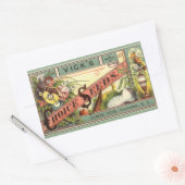  pootaardappelen met label, Vick's Choice Seeds Rechthoekige Sticker (Envelop)