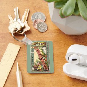  pootaardappelen met label, Vick's Choice Seeds Sleutelhanger