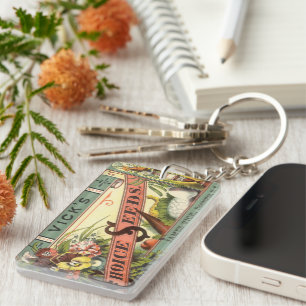  pootaardappelen met label, Vick's Choice Seeds Sleutelhanger