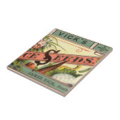  pootaardappelen met label, Vick's Choice Seeds Tegeltje (Zijkant)