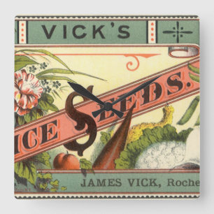 pootaardappelen met label, Vick's Choice Seeds Vierkante Klok