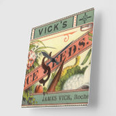  pootaardappelen met label, Vick's Choice Seeds Vierkante Klok (Hoek)