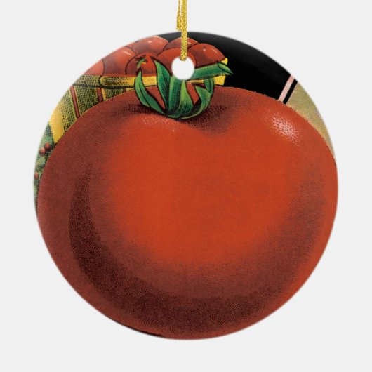  pootaardappelen, tomaat Pomodoro Keramisch Ornament (Achterkant)