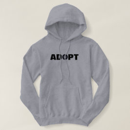 Pootafdruk Adopteren Hoodie