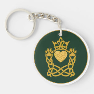 Pootafdruk Claddagh Sleutelhanger