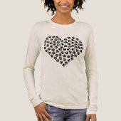 pootafdruk hart T-shirt (Voorkant)
