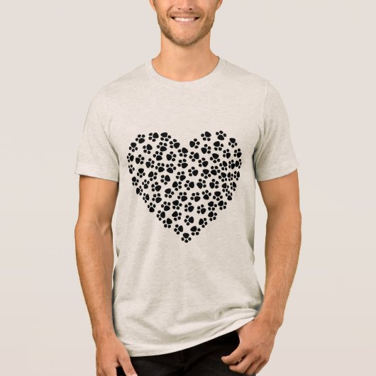 pootafdruk hart t-shirt (Voorkant)