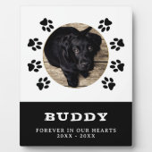 Pootafdruk huisdierhond foto-herdenkingssouvenir fotoplaat (Voorkant)