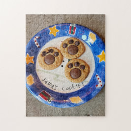Pootafdruk Kerstman Koekjes Puzzel, 28 cm x 36 cm, Legpuzzel