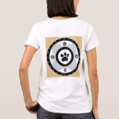 Pootafdruk Met Decoratieve Elementen T-shirt (Achterkant)