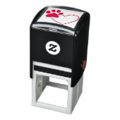 Pootafdruk op Hart Zelfinkende Stempel (Product)