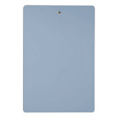 Pootafdruk patroon zilver blauw mini klembord (Achterkant)