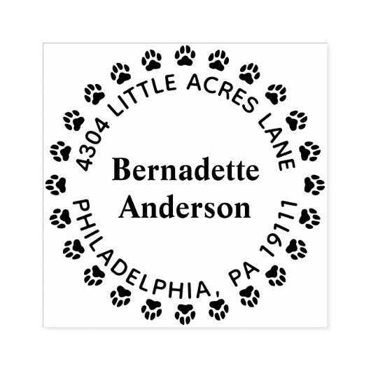 Pootafdruk retouradres stempel (Afrduk)