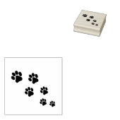 Pootafdruk stempelkussen rubberstempel (Gestempeld)