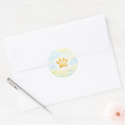Pootafdruk Sticker (Envelop)