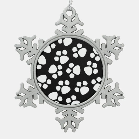 pootafdruk tin ornament (Voorkant)