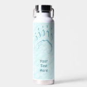 Pootafdruk van ijsbeer waterfles (Voorkant)