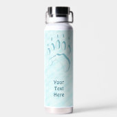 Pootafdruk van ijsbeer waterfles (Achterkant)