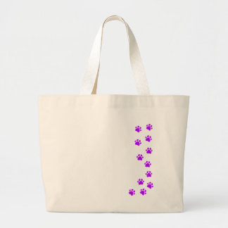 pootafdruk - voeg je eigen naam of hondenras toe grote tote bag