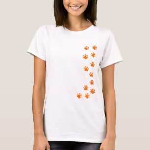 pootafdruk - voeg je eigen naam of hondenras toe t-shirt