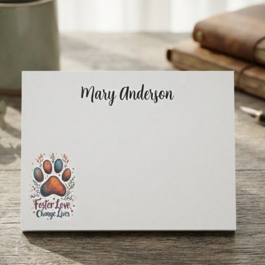 Pootafdruk Waterverf Rustiek Post-it® Notes