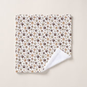 Pootafdrukken  bad handdoek (Wasdoekje)