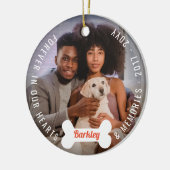 Pootafdrukken & Botten Hond Lieverd Huisdier Herde Keramisch Ornament (Links)