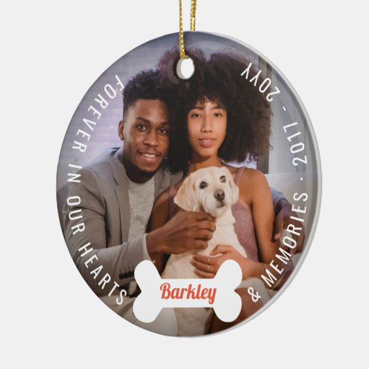 Pootafdrukken & Botten Hond Lieverd Huisdier Herde Keramisch Ornament (Links)