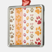 Pootafdrukken Cute Hondenliefhebbers Metalen Ornament (Links)