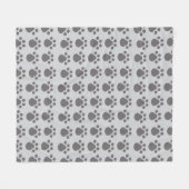Pootafdrukken Fleece Deken (Voorkant (Horizontaal))