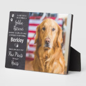 Pootafdrukken Hart Huisdier Hond Gouden Retriever  Fotoplaat (Zijkant)