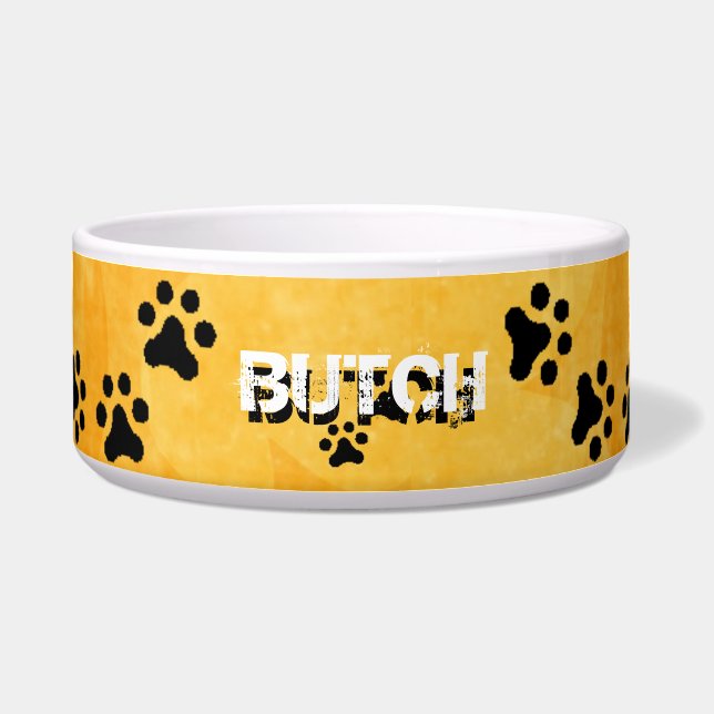 Pootafdrukken Hond's Kom (zon geel) (Voorkant)