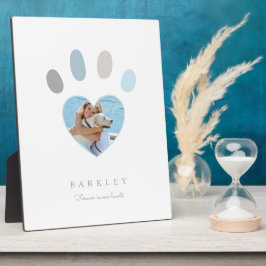 Pootafdrukken in onze harten Foto-herdenking Witte Fotoplaat