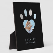 Pootafdrukken in onze harten Foto-herdenking Zwart Fotoplaat (Zijkant)