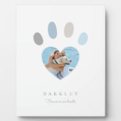 Pootafdrukken in onze harten fotomemoriaal wit fotoplaat (Voorkant)