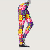 Pootafdrukken in Vierkant Leggings (Rechts)