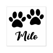 Pootafdrukken met eigen naam  zelfinktende stempel (Design)