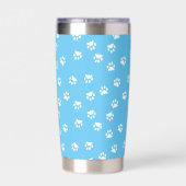 Pootafdrukken monogram geïsoleerde drinkbeker (Achterkant)