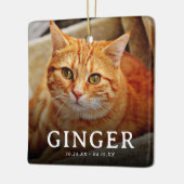 Pootafdrukken op onze harten  Huisdierherdenking K Keramisch Ornament (Links)