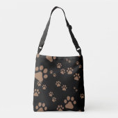 Pootafdrukken Patroon Crossbody Tas (Achterkant)