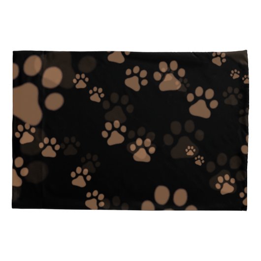 Pootafdrukken Patroon Kussensloop (Achterkant-Links)