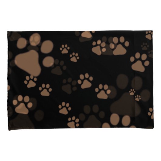 Pootafdrukken Patroon Kussensloop (Voorkant-Rechts)